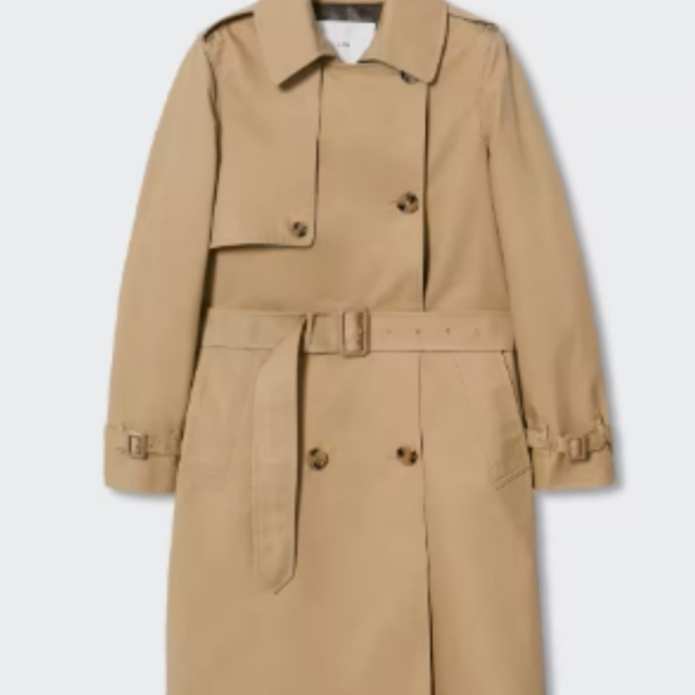 Mango Outlet  Cotton Classic Trench Coat